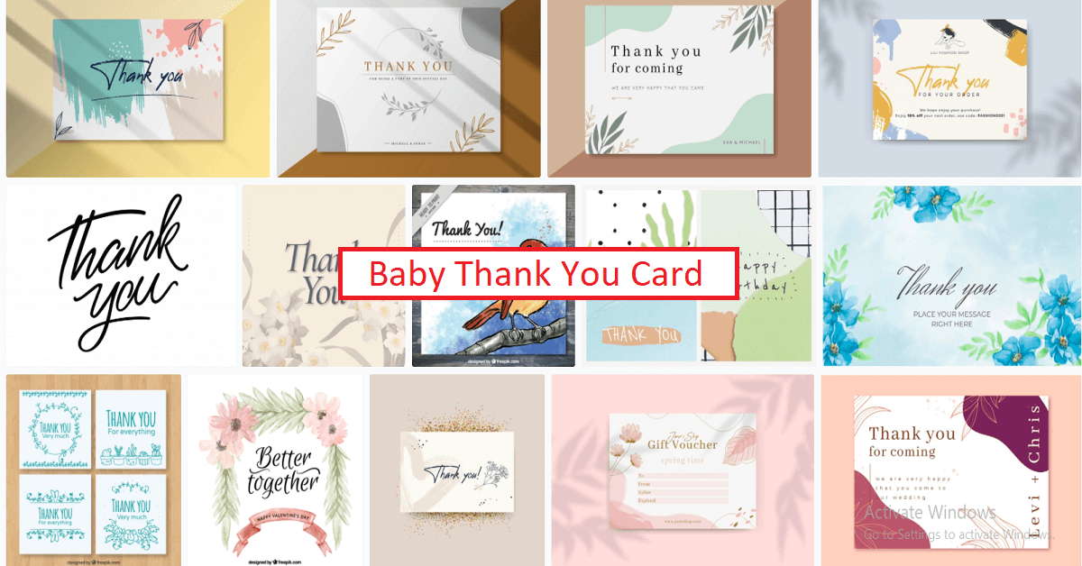 Top 10 Questions about baby thank you card.